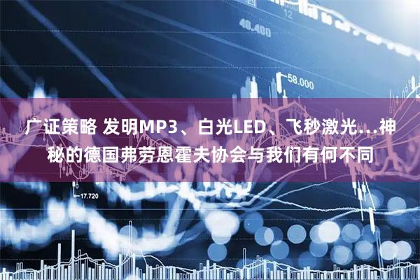 广证策略 发明MP3、白光LED、飞秒激光…神秘的德国弗劳恩霍夫协会与我们有何不同