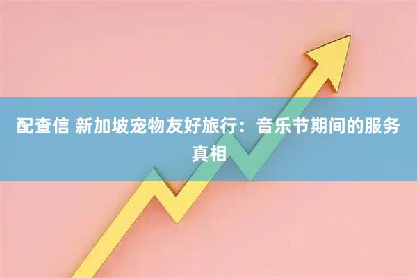 配查信 新加坡宠物友好旅行：音乐节期间的服务真相